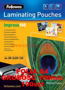 Folia A4 do laminowania błyszcząca 100 micronów